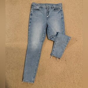 American Eagle Outfitters Faded Blue Ultra High-Rise Jegging Jeans